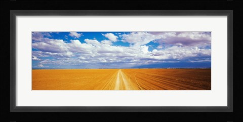 Framed Dirt road Amboseli Kenya Print