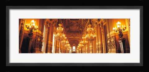 Framed Interior Opera Paris France Print