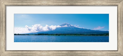 Framed Mt Fuji &amp; Tanuki-Ko Shizuoka Japan Print
