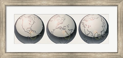 Framed Glass globes Print
