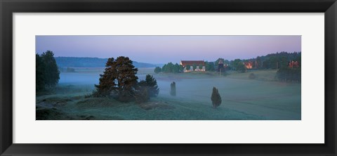 Framed Vada Church Brottby Vada Sjokullar Uppland Sweden Print