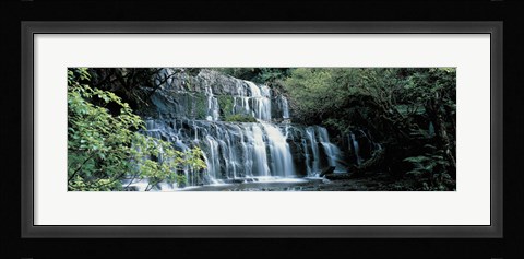 Framed Waterfall, South Island New Zealand Print
