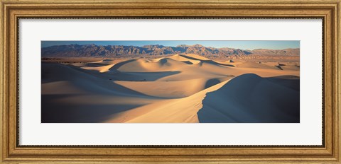 Framed Sunset Mesquite Flat Dunes Death Valley National Park CA USA Print