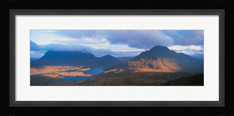 Framed Cul Moor &amp; Cul Beag (Mountains) Stac Pollaidh National Nature Reserve Scotland Print