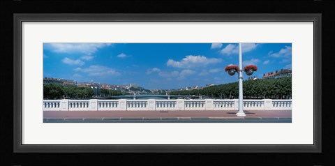 Framed Wilson Bridge Lyon France Print