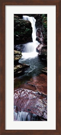Framed Close-up of a waterfall, Ricketts Glen State Park, Pennsylvania, USA Print