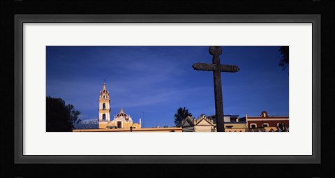 Framed Low angle view of a church, Cholula, Puebla State, Mexico Print