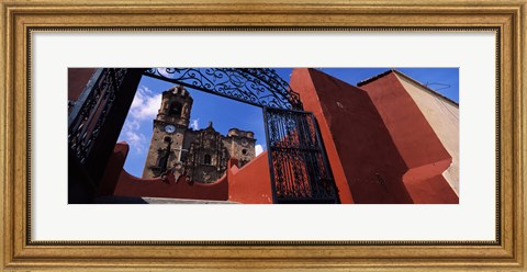 Framed Gate Leading to La Valenciana Church, Guanajuato, Mexico Print