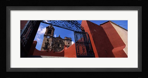 Framed Gate Leading to La Valenciana Church, Guanajuato, Mexico Print