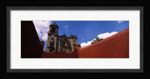 Framed Low angle view of a church, La Valenciana Church, Guanajuato, Mexico Print
