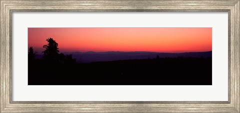 Framed Sunrise over mountain, Western Slope, Telluride, San Miguel County, Colorado, USA Print
