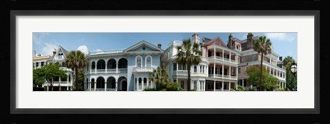 Framed Houses along Battery Street, Charleston, South Carolina Print