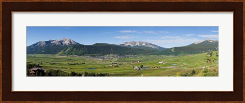 Framed Crested Butte, Gunnison County, Colorado Print