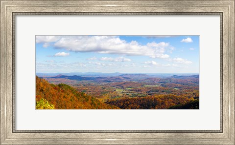 Framed Clouds over a landscape, North Carolina, USA Print