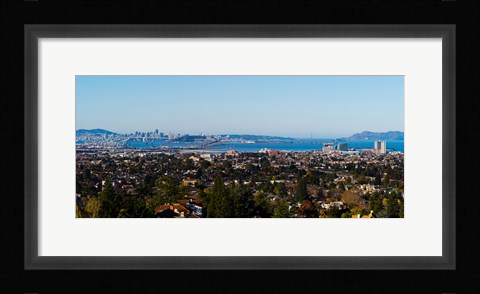 Framed Buildings in a city, Oakland, San Francisco Bay, California Print