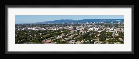 Framed Cityscape, Culver City, Century City, Wilshire Corridor, Westwood, West Los Angeles, California, USA Print