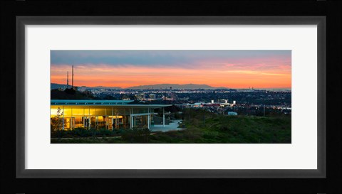 Framed City at Dusk, Baldwin Hills Scenic Overlook, Culver City, Los Angeles County, California, USA Print