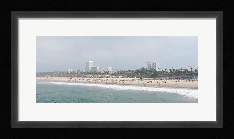 Framed Santa Monica Beach, Santa Monica, Los Angeles County, California, USA Print