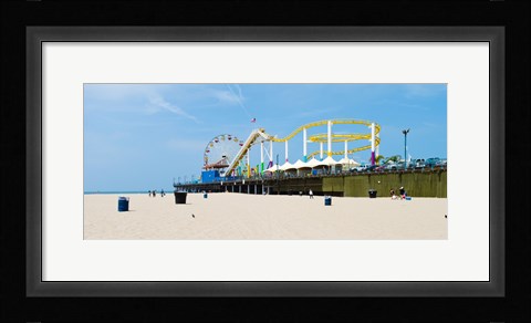 Framed Pacific park, Santa Monica Pier, Santa Monica, Los Angeles County, California, USA Print