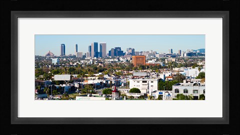 Framed Century City, Beverly Hills, Wilshire Corridor, Los Angeles, California, USA Print