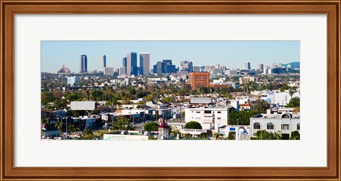 Framed Century City, Beverly Hills, Wilshire Corridor, Los Angeles, California, USA Print