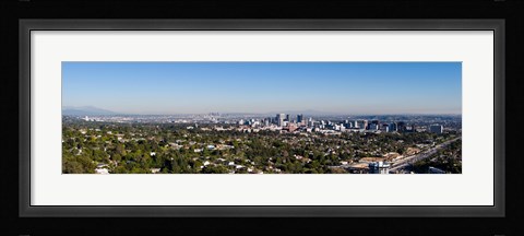 Framed Century City, Wilshire Corridor, Westwood, West Los Angeles, California, USA Print