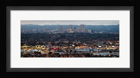 Framed Century City, Culver City, Los Angeles County, California Print