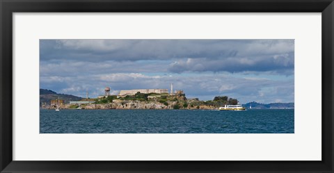 Framed Alcatraz Island, San Francisco Bay, San Francisco, California Print