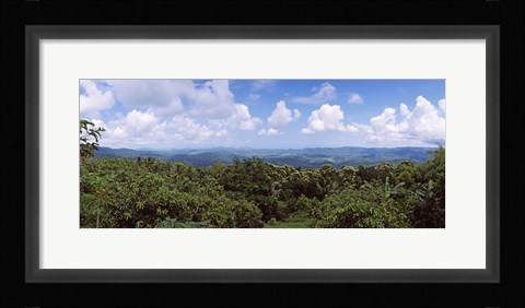 Framed Clouds over mountains, Flores Island, Indonesia Print