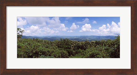 Framed Clouds over mountains, Flores Island, Indonesia Print
