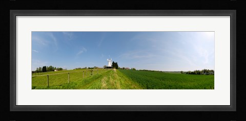 Framed Windmill in a farm, Woodchurch, Kent, England Print