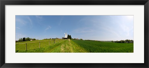 Framed Windmill in a farm, Woodchurch, Kent, England Print