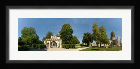 Framed Renaissance Gate, Church of Notre Dame, Surgeres, Charente-Maritime, Poitou-Charentes, France Print