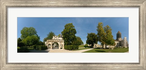 Framed Renaissance Gate, Church of Notre Dame, Surgeres, Charente-Maritime, Poitou-Charentes, France Print