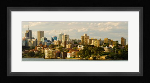 Framed Buildings at the waterfront, Sydney Harbor, Sydney, New South Wales, Australia Print