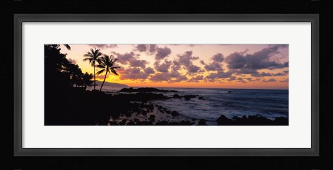 Framed Sunset North Shore, Oahu, Hawaii Print