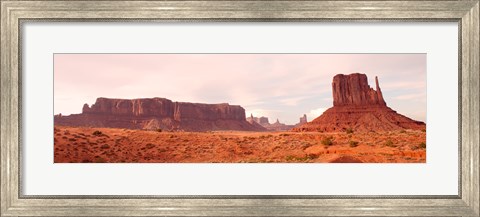 Framed Buttes Rock Formations at Monument Valley Print