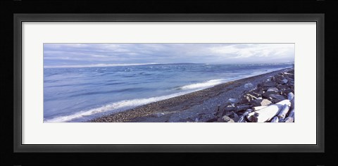 Framed Rocks on the coast, Fort Casey State Park, Island County, Washington State, USA Print