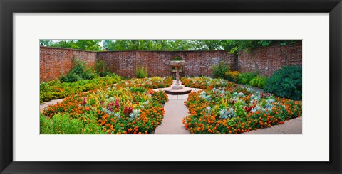 Framed Latham Memorial Garden at Tryon Palace, New Bern, North Carolina, USA Print