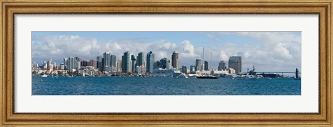Framed View of San Diego from the Waterfront Print