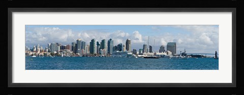 Framed View of San Diego from the Waterfront Print
