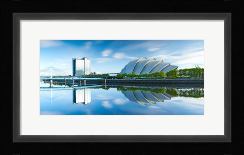Framed Scottish Exhibition and Conference Centre, River Clyde, Glasgow, Scotland Print