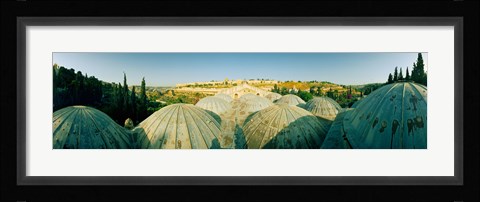 Framed Domes at the Church of All Nations, Jerusalem, Israel Print
