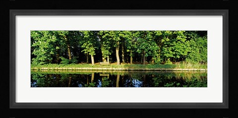 Framed Canal near Lisse, Netherlands Print