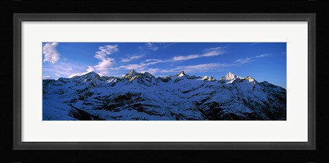 Framed Swiss Alps from Gornergrat, Switzerland Print