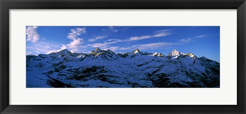 Framed Swiss Alps from Gornergrat, Switzerland Print