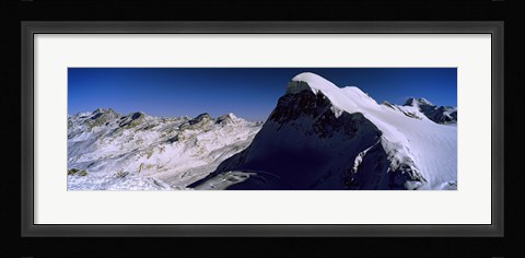 Framed Swiss Alps from Klein Matterhorn, Switzerland Print