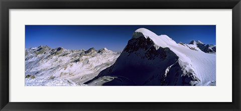 Framed Swiss Alps from Klein Matterhorn, Switzerland Print