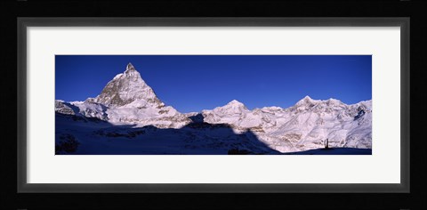 Framed Mt Matterhorn from Riffelberg, Zermatt, Valais Canton, Switzerland Print