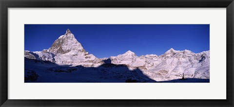Framed Mt Matterhorn from Riffelberg, Zermatt, Valais Canton, Switzerland Print